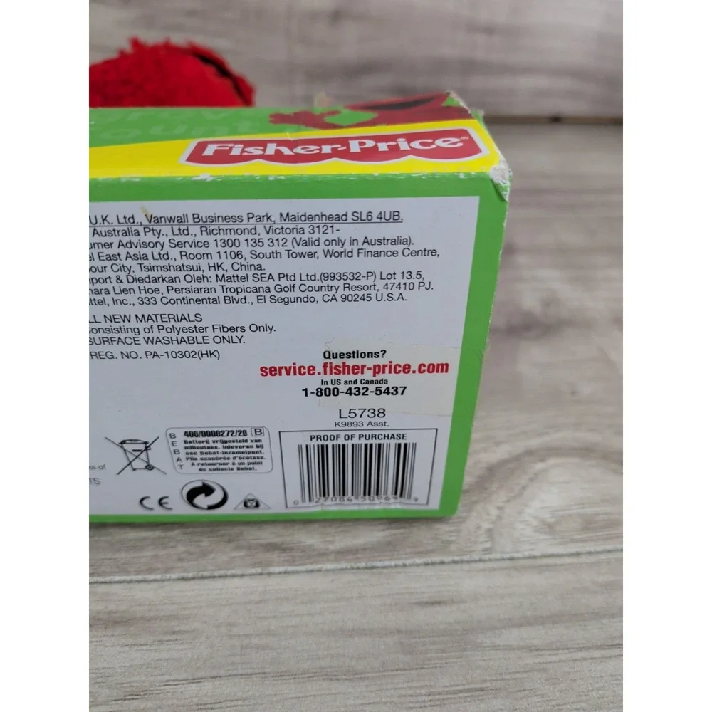 1 2 3 Sesame Street Chatters Elmo Fisher-Price Action Figure 